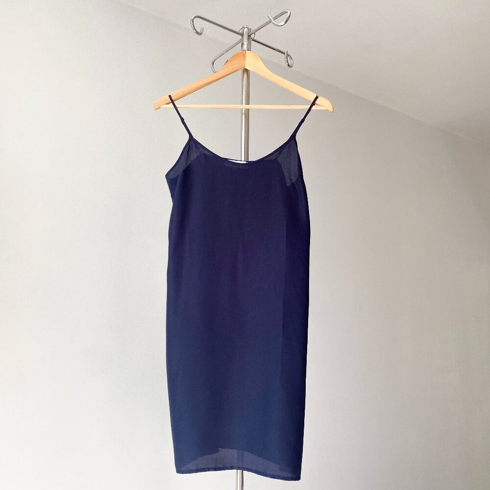 ☀️ Navy Minimalist Summer Mini Dress – Reiss, Size XS-S